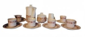Juego De Te Vintage Kun Lun Ceramica China 6 Tazas Mas 3 Piezas Precio 690